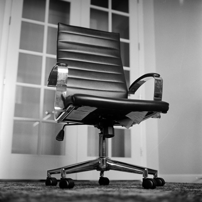 an imposing photo of my office chair
