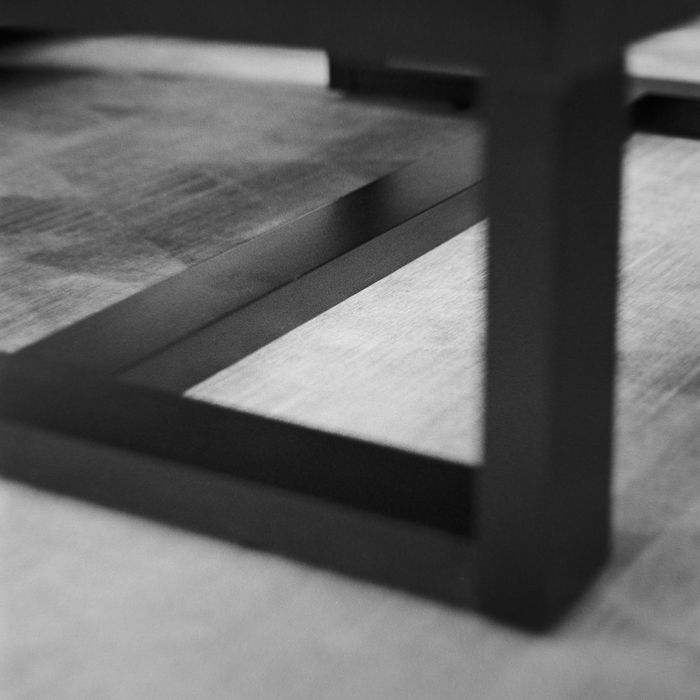triangles beneath the coffee table